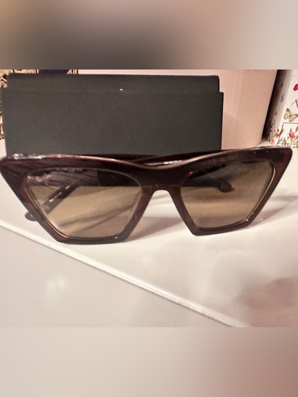 Maui Jim Women’s Brown Cat Eye Sunglasses w/ Case & Cloth NIB